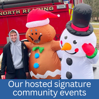 Our hosted signature community events in Reading and North Reading Massachusetts